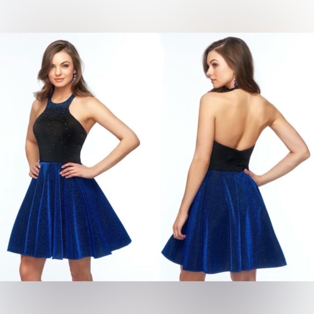 Lucci Lu 28424 Blue Sparkle Dress